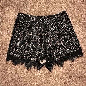 Lace dressy shorts